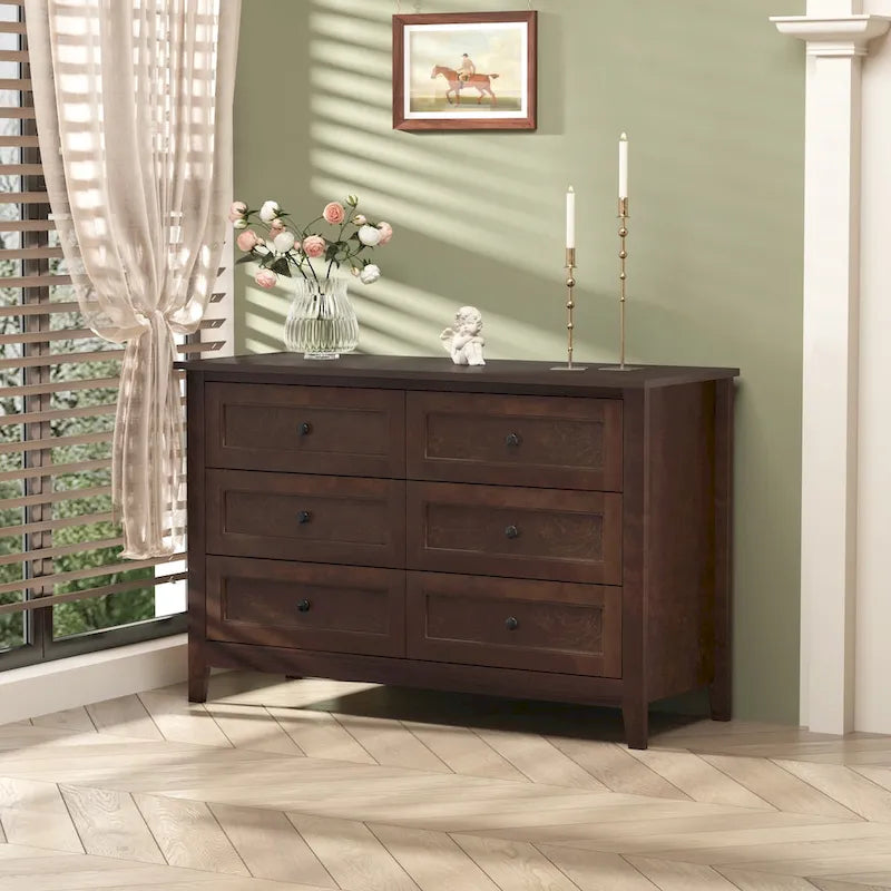 Solid Wood spray-painted drawer dresser bar,buffet tableware cabinet lockers buffet server console table lockers