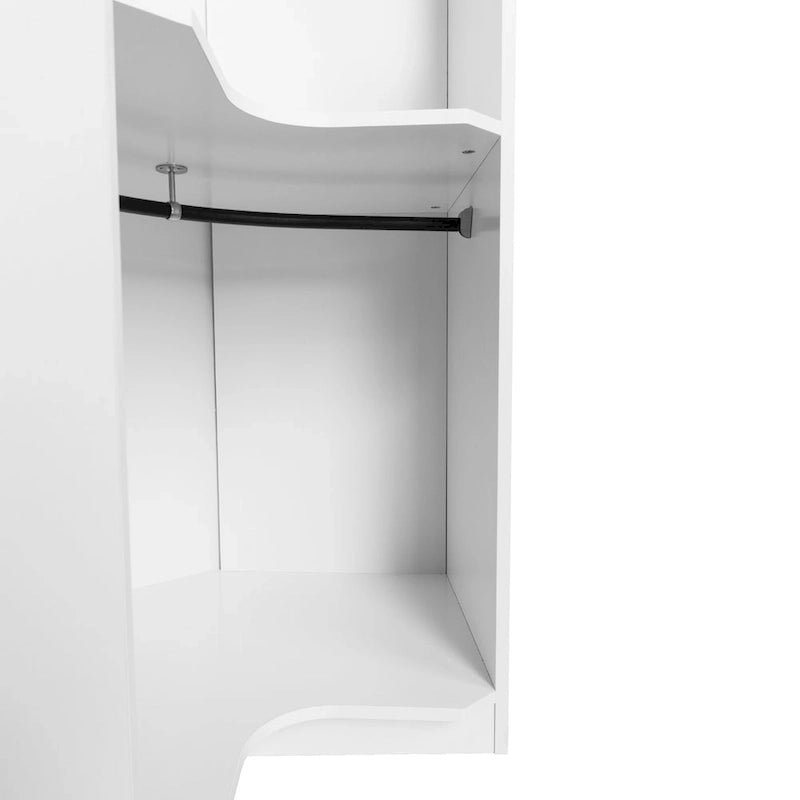 Polygon Corner Wardrobe with 2-Doors