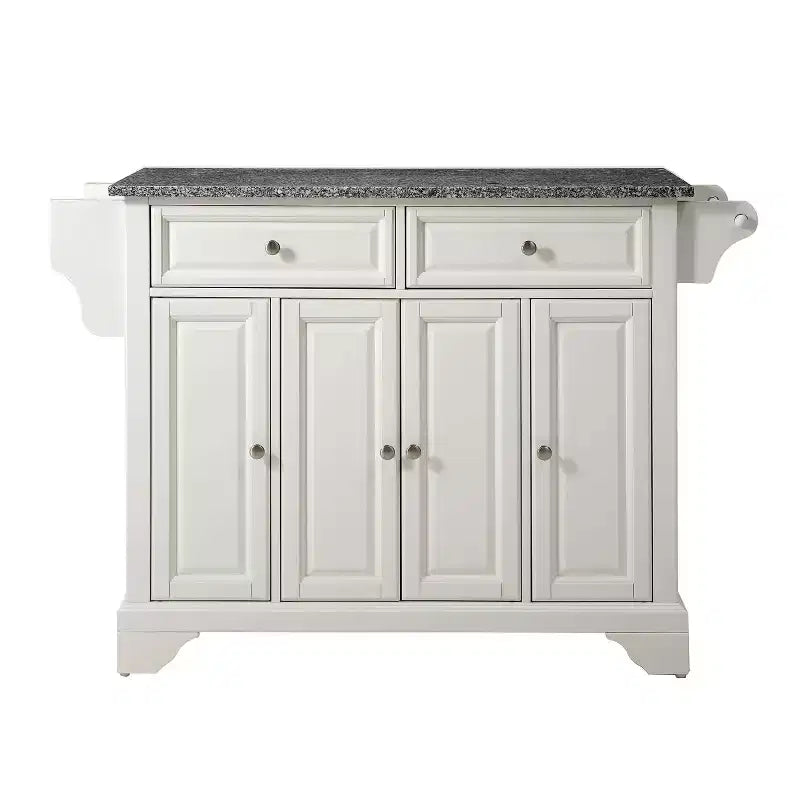 Lafayette Gray Granite Top Full Size Kitchen Island/Cart - Crosley