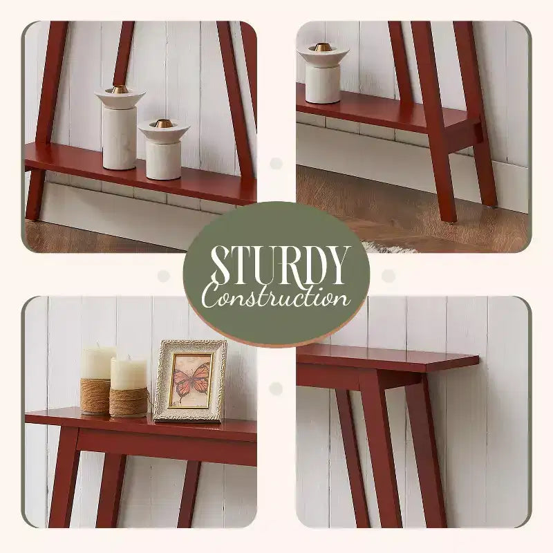 Kings Brand Furniture Console Table - Narrow Sofa Table with Storage Shelf for Hallway, Front Hall, Entryway, Living Room