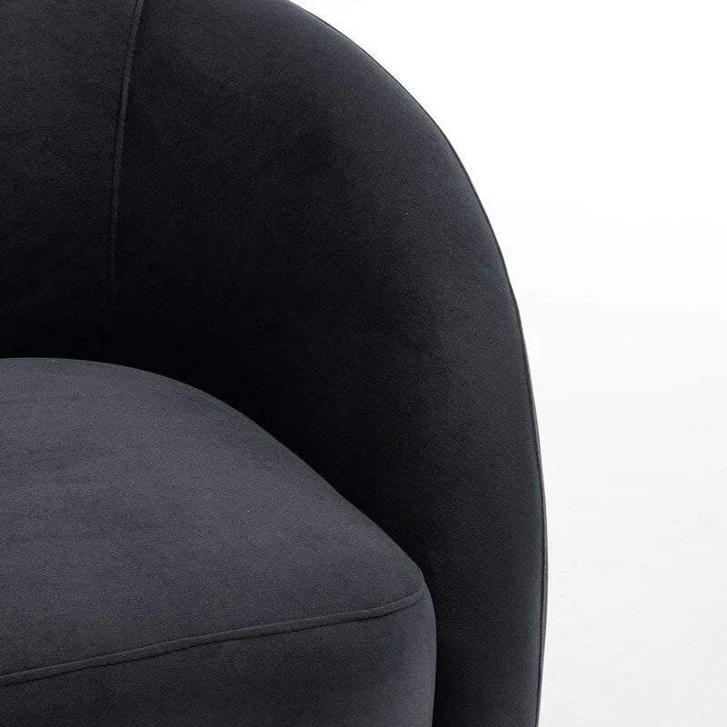 Modern Swivel Barrel Accent Chair