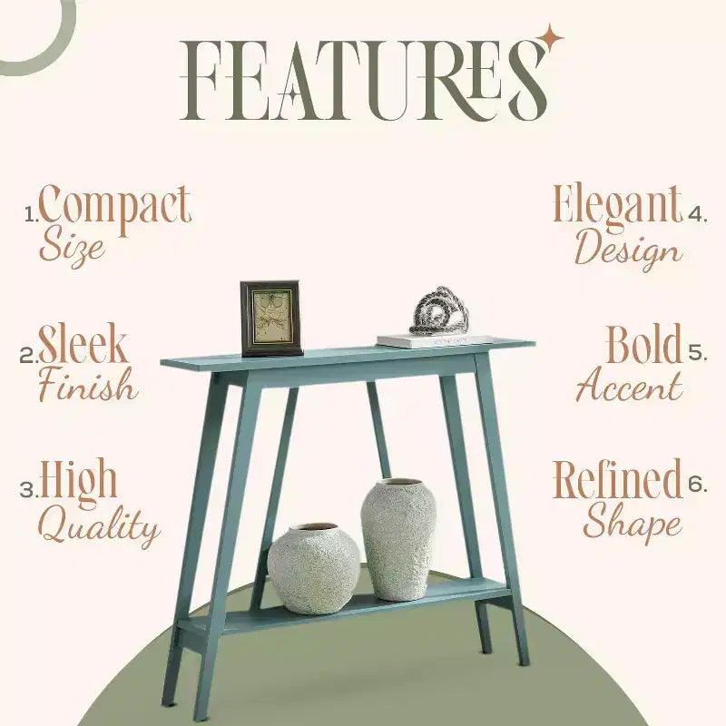 Kings Brand Furniture Console Table - Narrow Sofa Table with Storage Shelf for Hallway, Front Hall, Entryway, Living Room