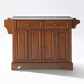 Lafayette Gray Granite Top Full Size Kitchen Island/Cart - Crosley