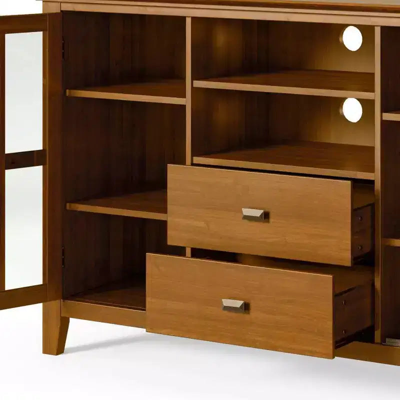 Stratford Solid Wood Tall TV Stand for TVs up to 55 - WyndenHall