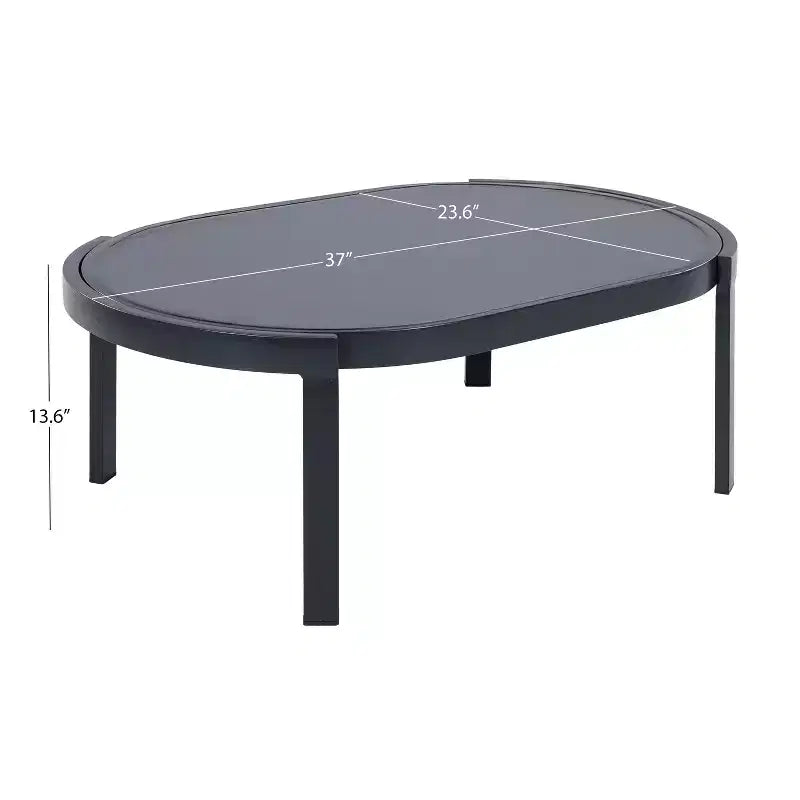 ModernLuxe 4/5pcs Outdoor Sofa Set Patio Conversation Furniture Set Seating Group with Coffee Table, Weather-Resistant Cushion&Rust-Resistant Frame