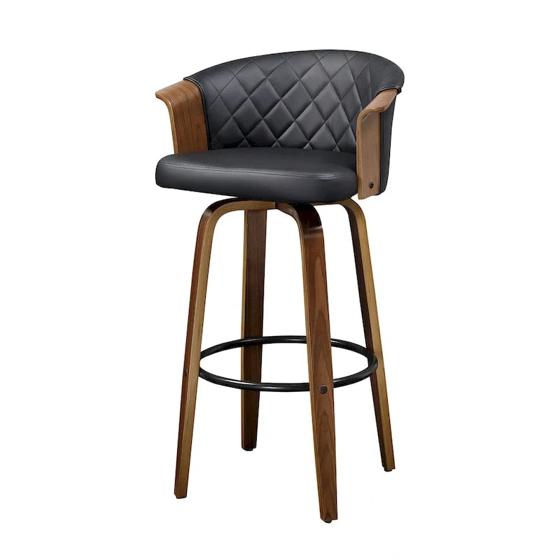Art Leon Mid-century Modern Swivel Counter Stools (Set of 2)