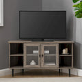Middlebrook 48-inch Glass Door Corner TV Stand