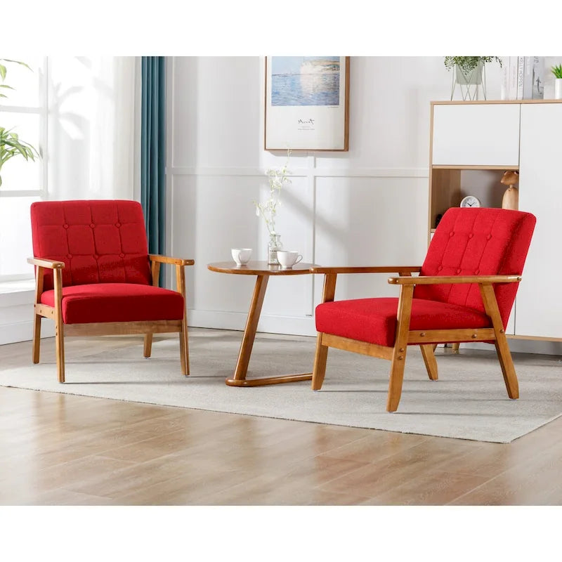 Accent Chairs Set of 2 with Side Table Arm Chair for Living Room Bedroom Office - 30.71H*25.39W *27.95D