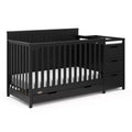 5-in-1 Convertible Crib and Changer with Drawer