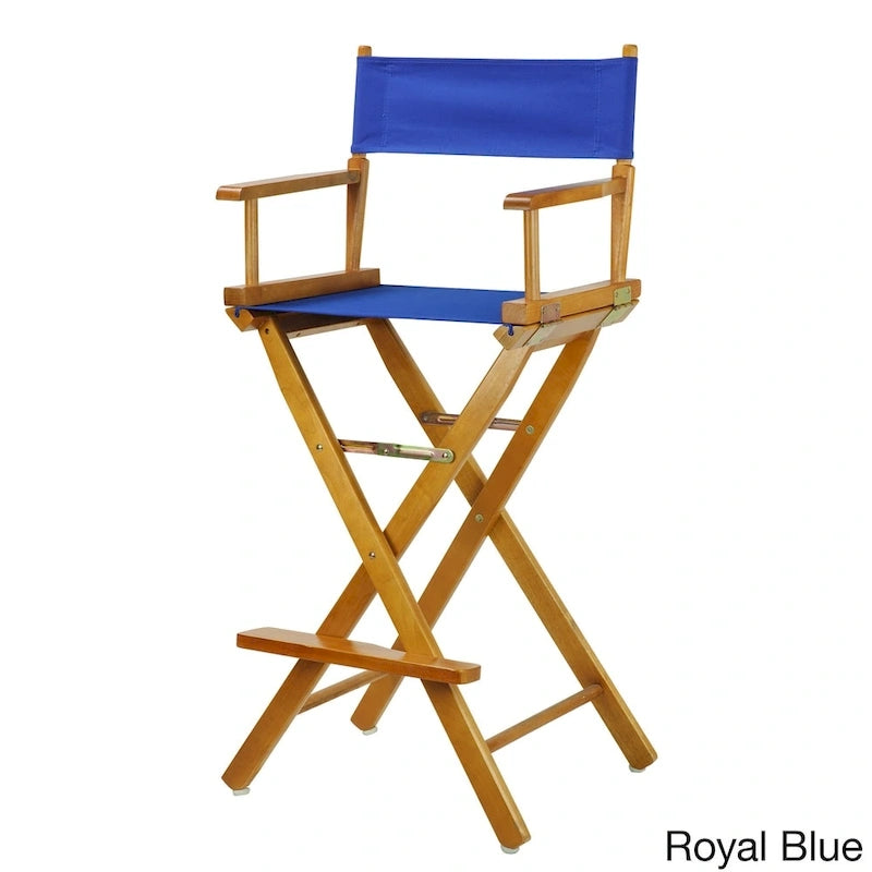 Honey Oak Frame 30-inch Directors Chair