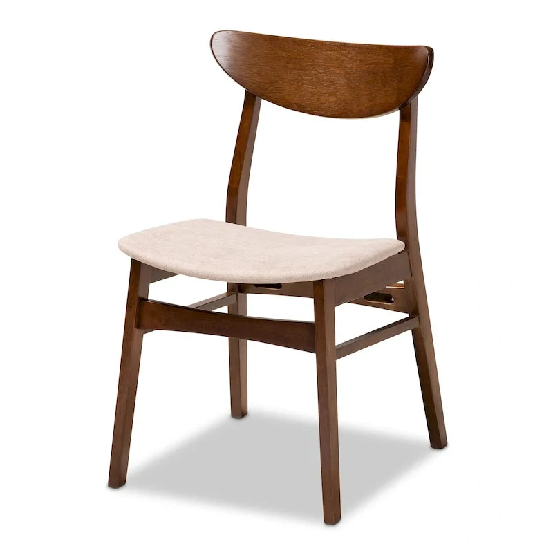 Parlin Mid-Century Modern Transitional 4-Piece Dining Chair Set