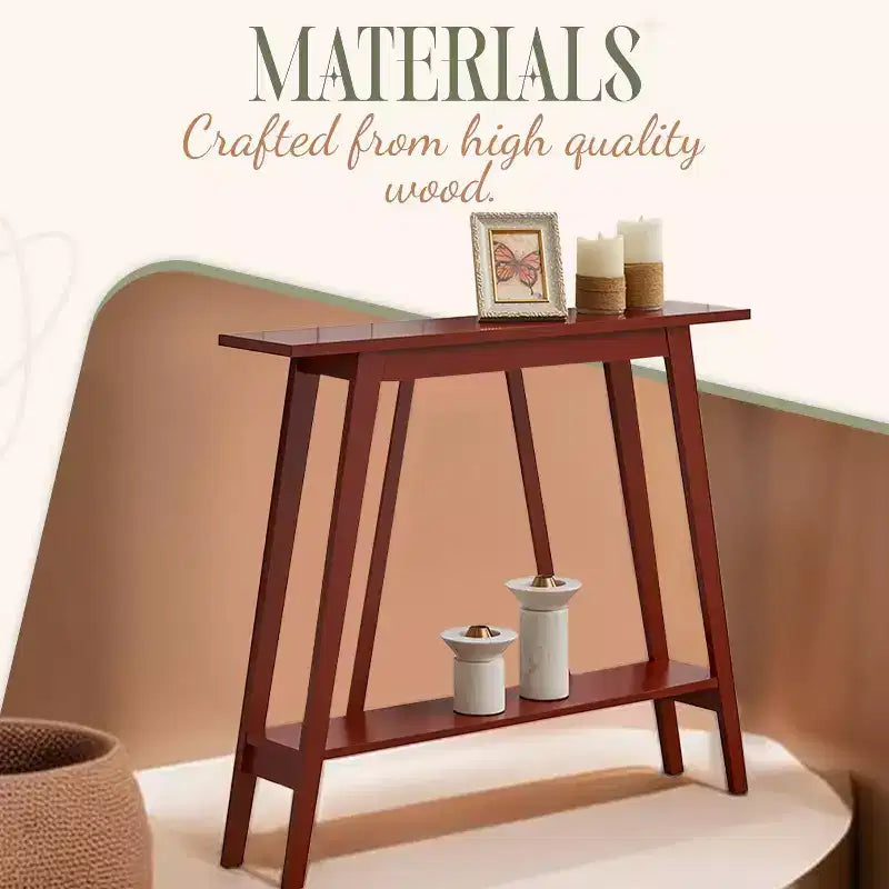 Kings Brand Furniture Console Table - Narrow Sofa Table with Storage Shelf for Hallway, Front Hall, Entryway, Living Room