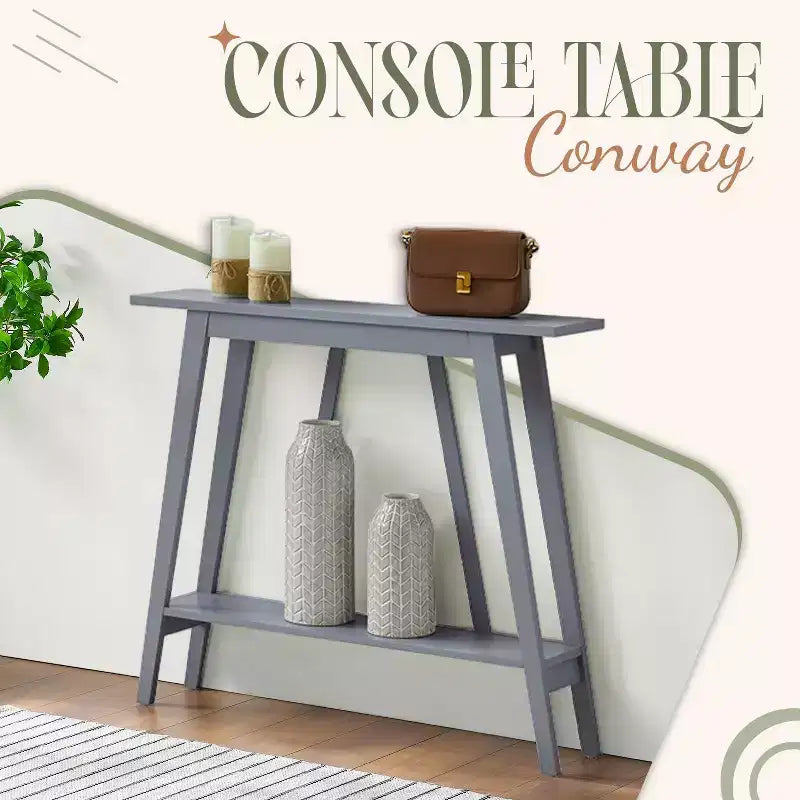 Kings Brand Furniture Console Table - Narrow Sofa Table with Storage Shelf for Hallway, Front Hall, Entryway, Living Room