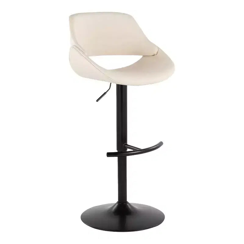 LumiSource Set of 2 Fabrico Adjustable Barstools PU