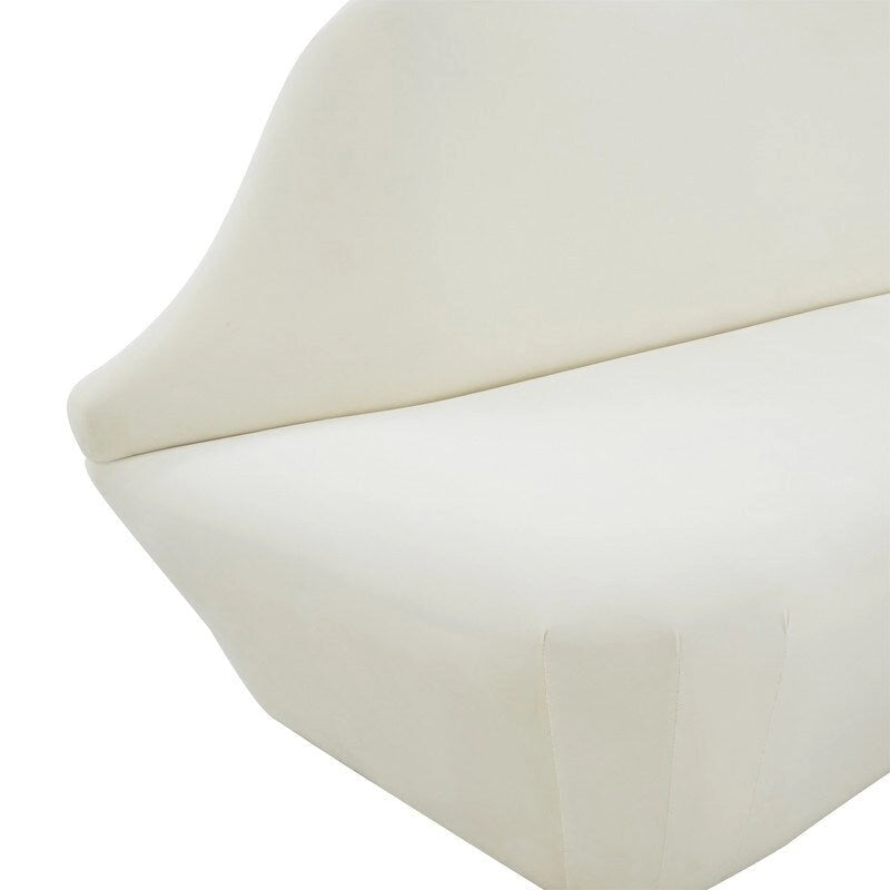 Lips Velvet Settee - 67.7W x 29.1D x 36H
