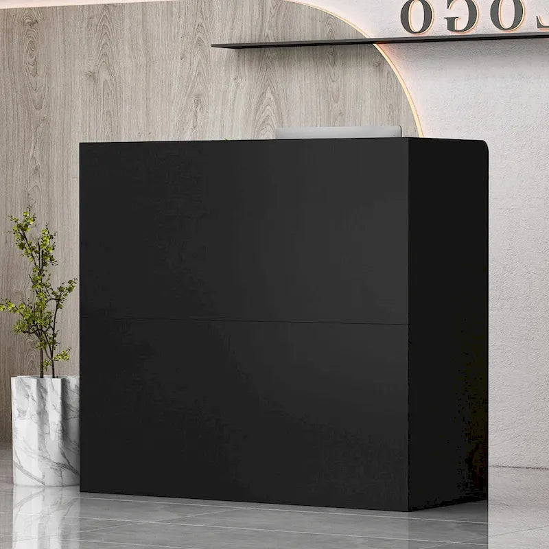 47.2 Reception Desk Counter Lockable Storage Reception Table Working