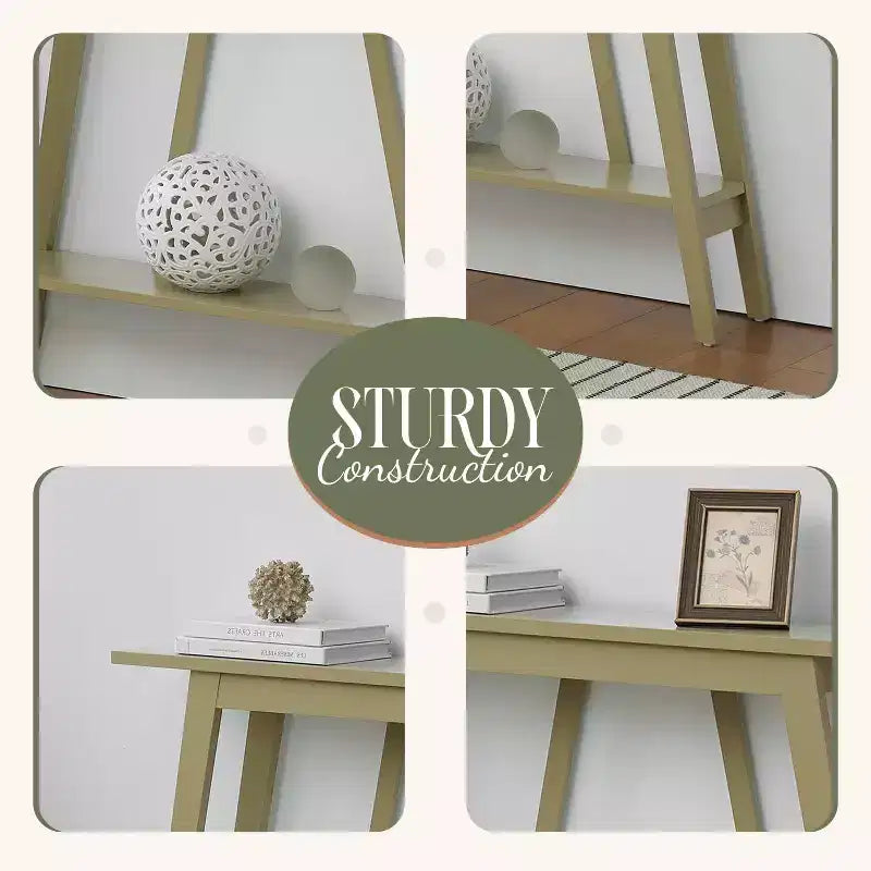 Kings Brand Furniture Console Table - Narrow Sofa Table with Storage Shelf for Hallway, Front Hall, Entryway, Living Room