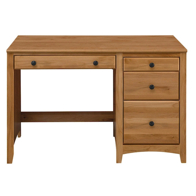Arch+Haven Solid Wood 4 Drawer Desk