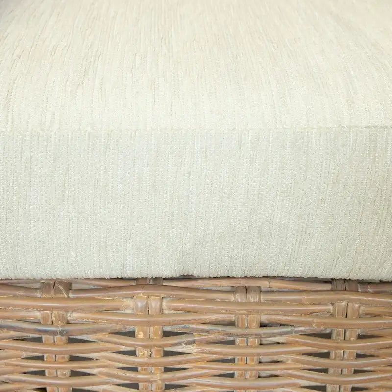 Furniture of America Lali Rustic Kubu Rattan Wicker Armchair