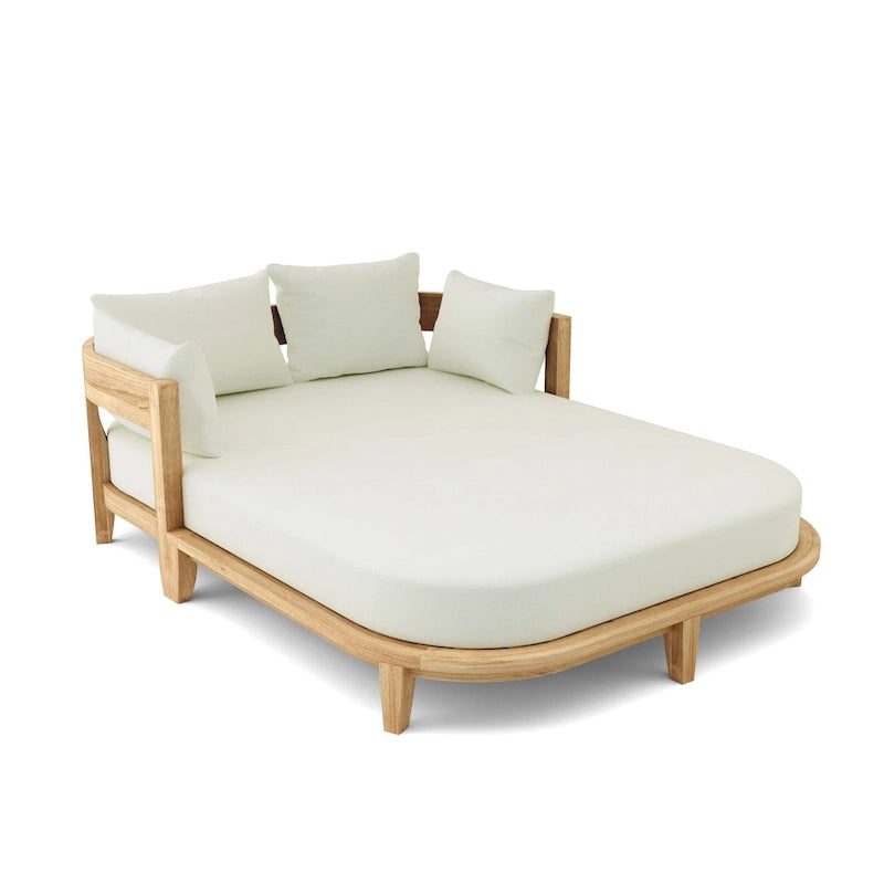 Coronado Teak Outdoor Daybed with Sunbrella Cushions