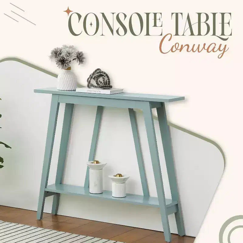 Kings Brand Furniture Console Table - Narrow Sofa Table with Storage Shelf for Hallway, Front Hall, Entryway, Living Room