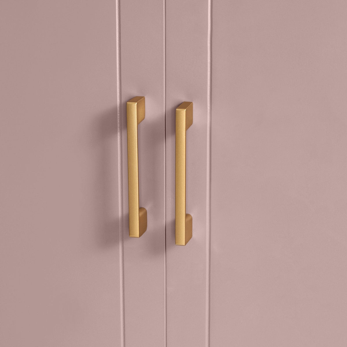 2 Door Wardrobe with Drawer - Dusty Mauve