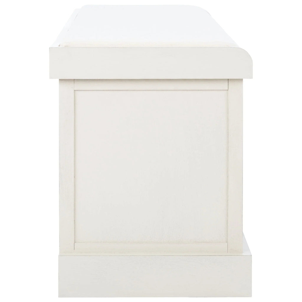SAFAVIEH Fiorello 3-Drawer with Cushion Storage Bench - 47.3 W x 15 L x 19 H - 47Wx15Dx19H