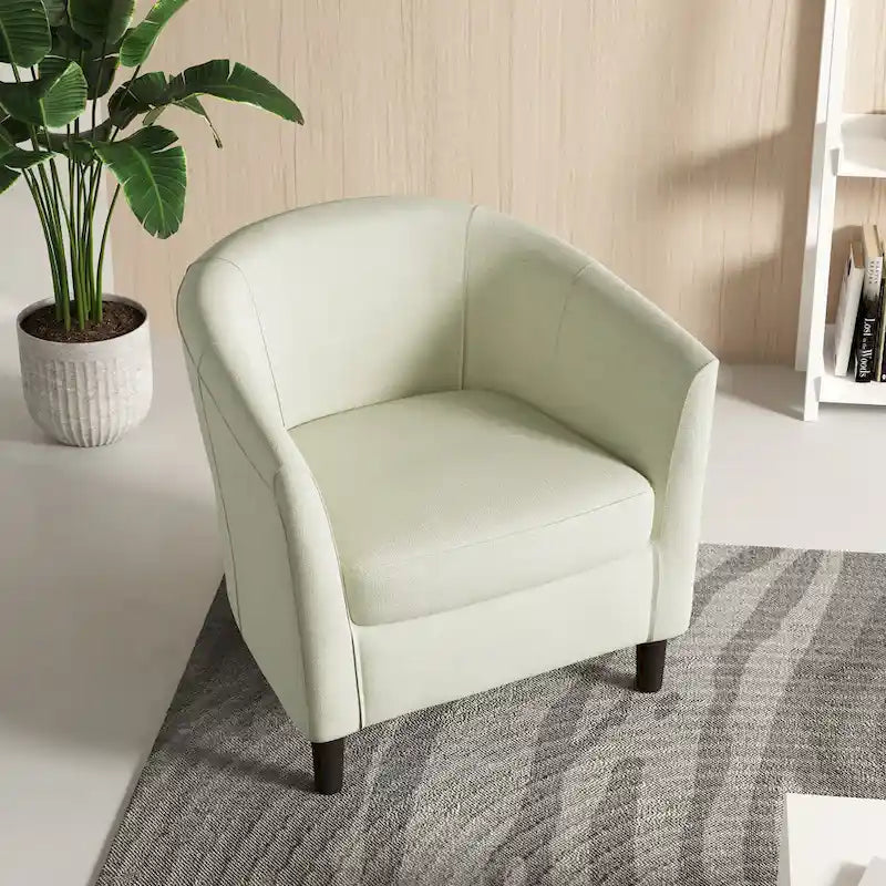 Modern Barrel Accent Chairs Cozy Armchair Club Chair