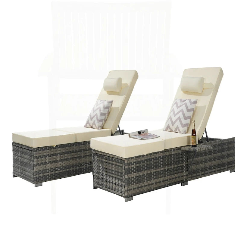 Outstanding Outdoor Chaise Lounge Chair Set for Relaxation and Leisure