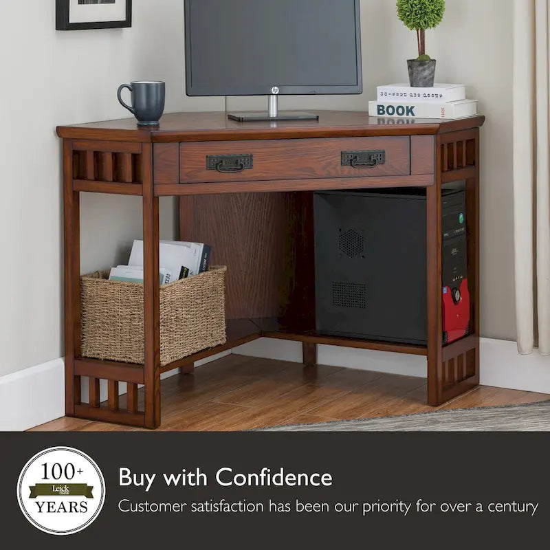 Leick Home Mission Corner Writing Desk