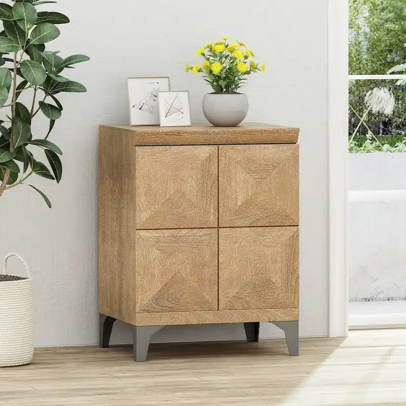 Meuble bohème en bois de manguier fait main