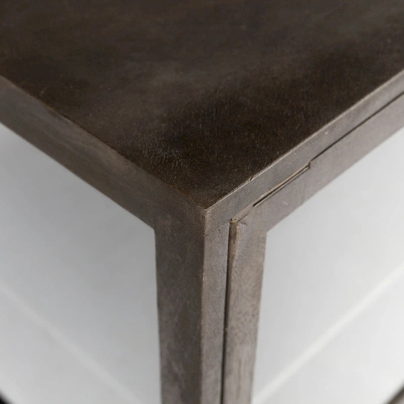 Vaisselier avec meuble bas à 4 portes vitrées en bois clair avec piètement en métal noir - 70,0L x 18,0l x 32,0H