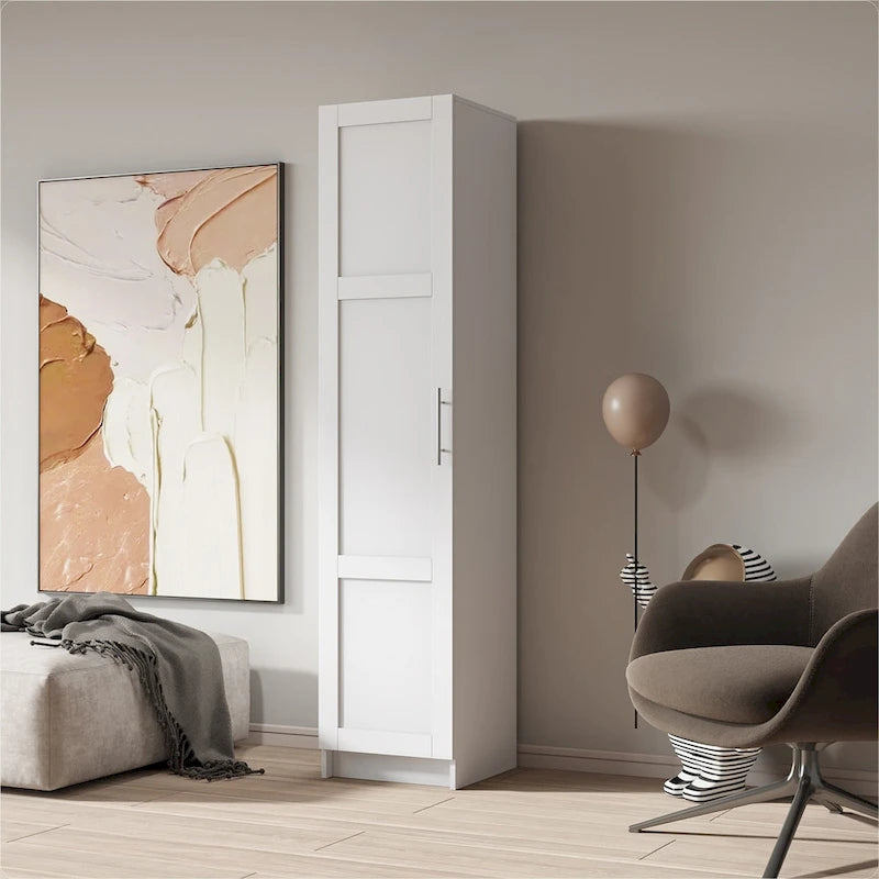 Armoire de rangement empilable, blanc