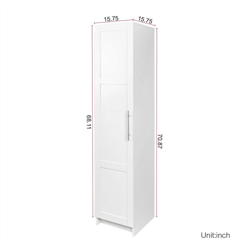 Armoire de rangement empilable, blanc