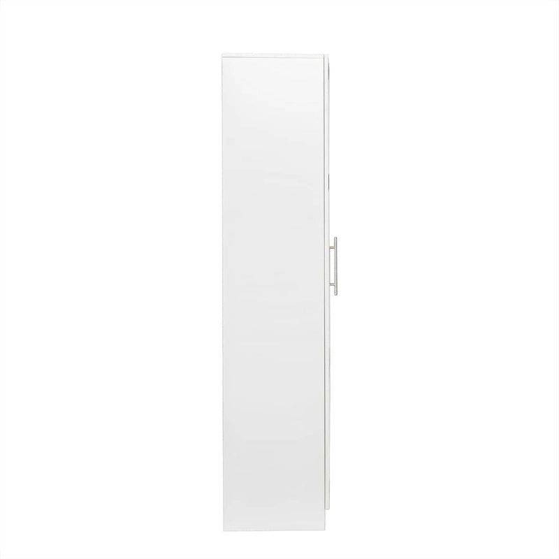 Armoire de rangement empilable, blanc