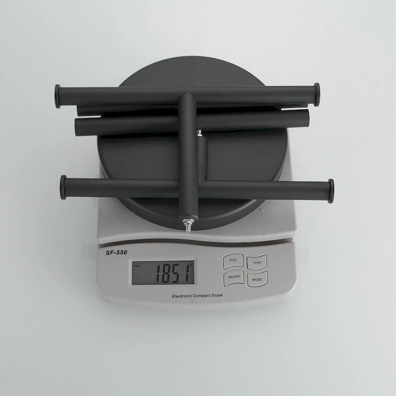 Barre de comptoir autoportante avec porte-serviettes double en T pour salle de bain et cuisine