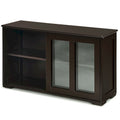 Buffet bas de rangement avec porte coulissante - 42 x 13.0 x 24.5 (L x l x H)