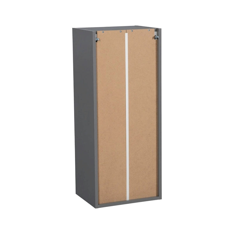 Meuble haut 18 x 36 - Une porte - Gris - 18 x 36 x 12