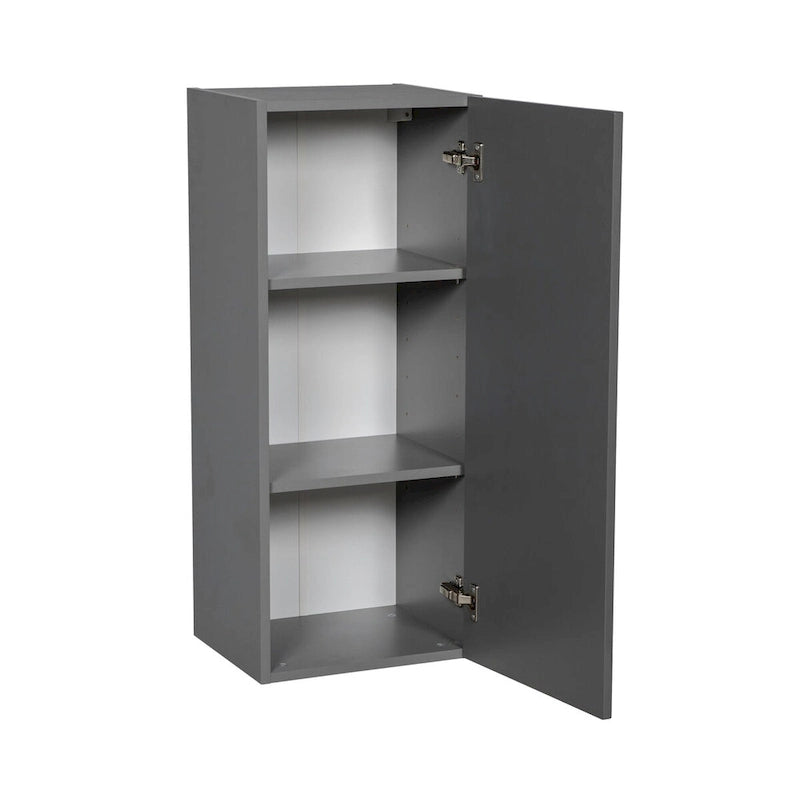 Meuble haut 18 x 36 - Une porte - Gris - 18 x 36 x 12