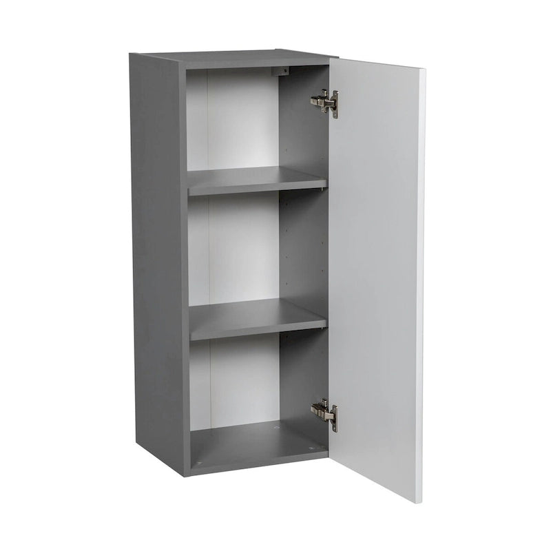 Meuble haut 18 x 36 - Une porte - Gris - 18 x 36 x 12
