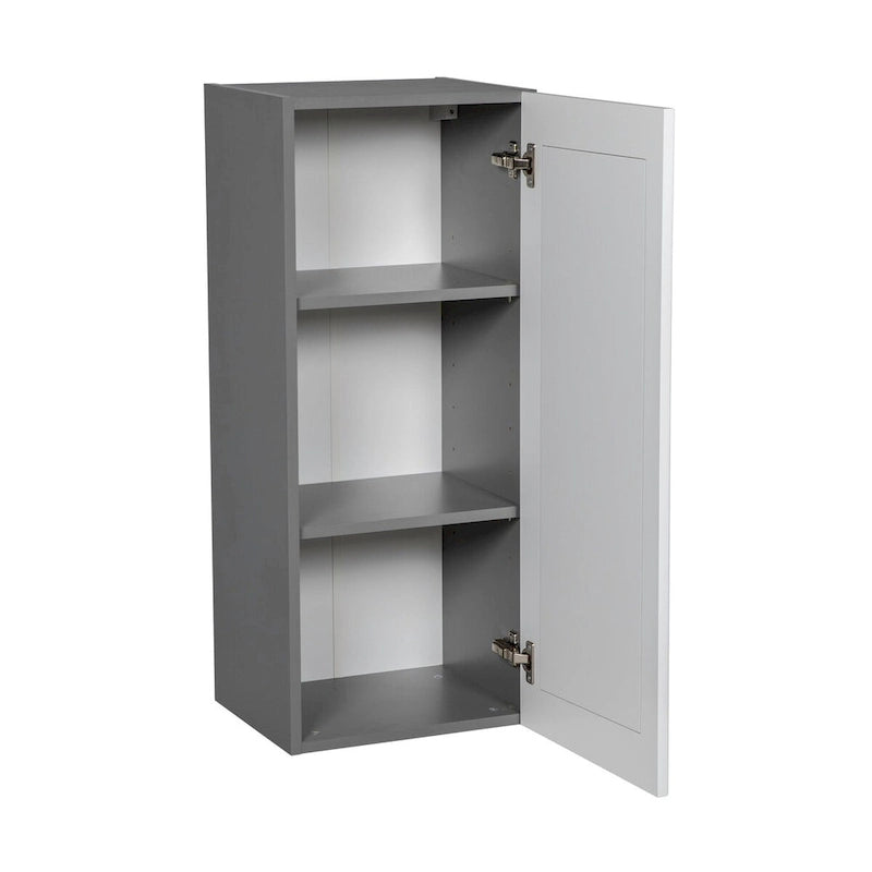 Meuble haut 18 x 36 - Une porte - Gris - 18 x 36 x 12