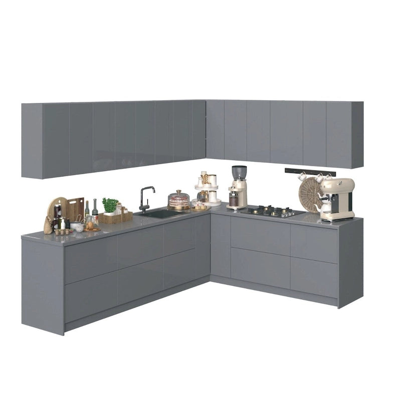 Collection Culinaire de Cuisine Base Couleur Grise Taille 3M de Large - 94x120