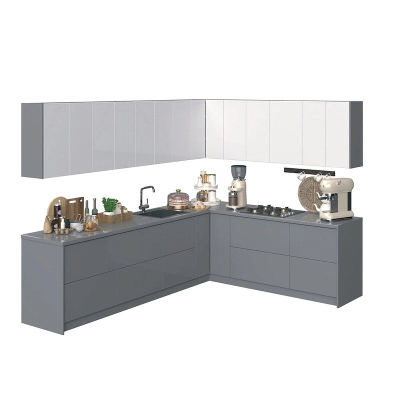 Collection Culinaire de Cuisine Base Couleur Grise Taille 3M de Large - 94x120