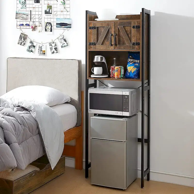 Dorm Hutch - Organisateur à suspendre au-dessus du réfrigérateur - 23,60L x 9,85P x 74H