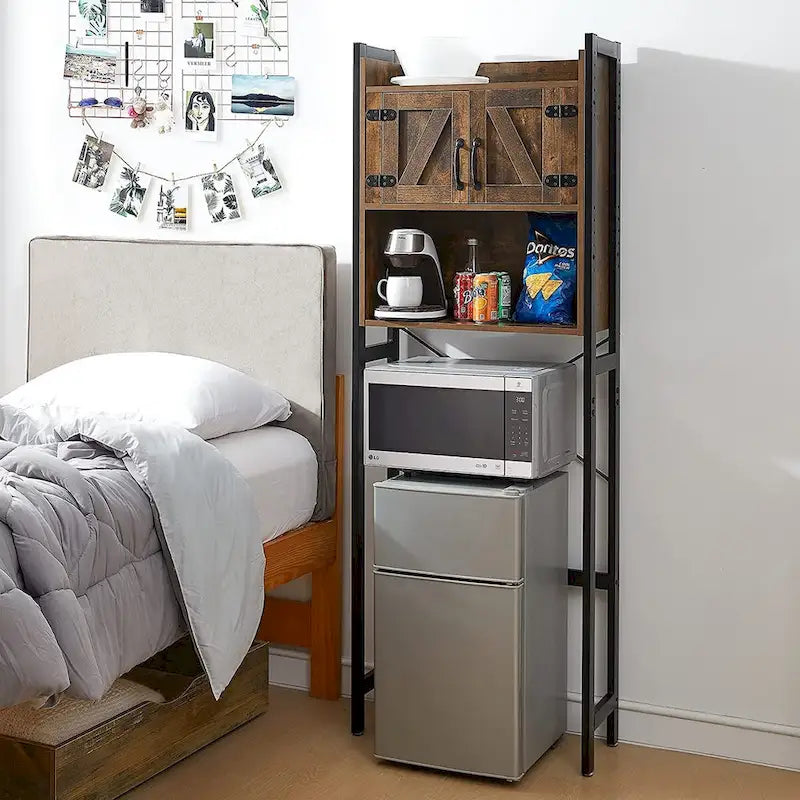 Dorm Hutch - Organisateur à suspendre au-dessus du réfrigérateur - 23,60L x 9,85P x 74H