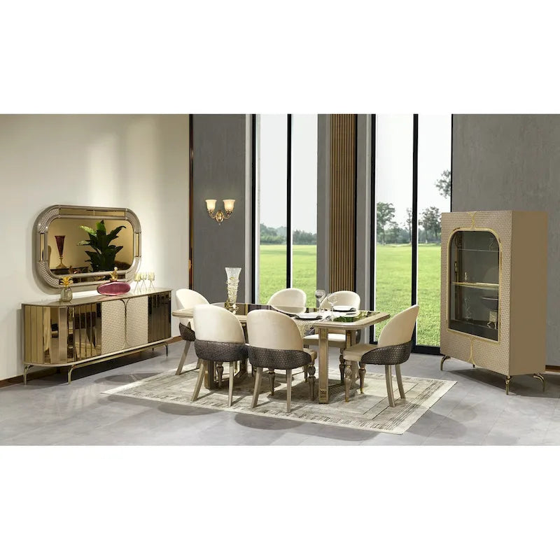 Buffet moderne avec miroir pour salle à manger