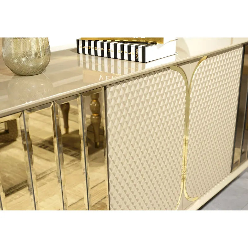 Buffet moderne avec miroir pour salle à manger