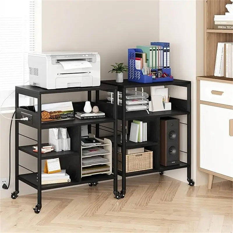 Support d'imprimante avec station de recharge – 32,5 x 18,25 x 5