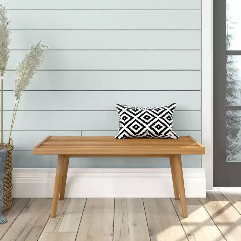 Plank+Beam Entryway Bench, Solid Wood End of Bed Bench for Bedroom, Hallway, Porch, 41.25