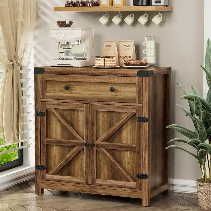 Meuble d'appoint pour bar à café – 15,75P x 31,5L x 33,46H